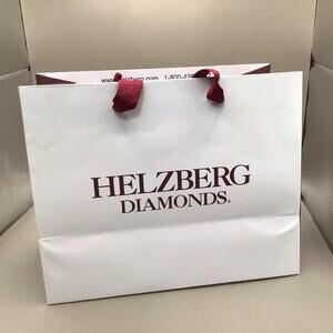 Helzberg Diamonds Small Paper Shopping Bag 10.5" X 9"
